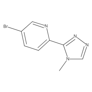 5-Bromo-2-(4-methyl-4H-1,2,4-triazol-3-yl)pyridine结构式
