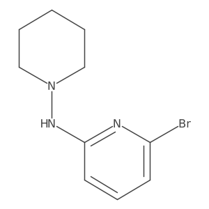 6-bromo-N-(piperidin-1-yl)pyridin-2-amine Structure