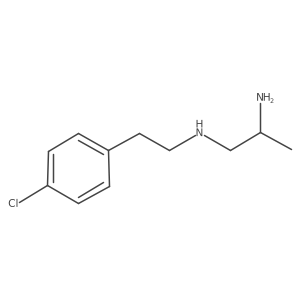 (2-Aminopropyl)[2-(4-chlorophenyl)ethyl]amine结构式