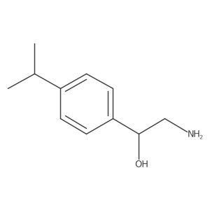 (1R)-2-amino-1-[4-(propan-2-yl)phenyl]ethan-1-ol结构式