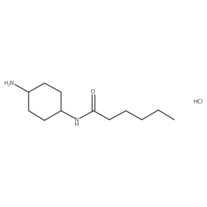 N-(4-aminocyclohexyl)hexanamide hydrochloride结构式