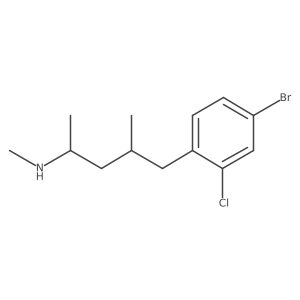 Benzenebutanamine, 4-bromo-2-chloro-N,I+/-,I(3)-trimethyl-结构式