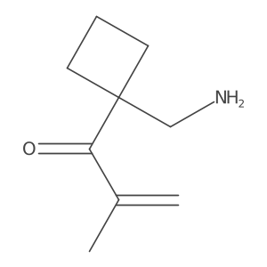 1-[1-(Aminomethyl)cyclobutyl]-2-methylprop-2-en-1-one结构式