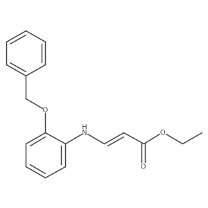 Ethyl 3-[[2-(phenylmethoxy)phenyl]amino]-2-propenoate Structure