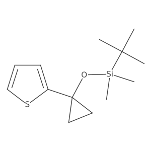 2-[1-[[(1,1-Dimethylethyl)dimethylsilyl]oxy]cyclopropyl]thiophene结构式