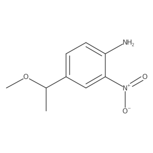 4-(1-Methoxyethyl)-2-nitroaniline结构式