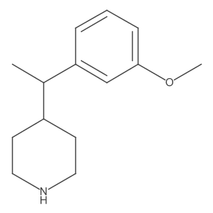 4-[1-(3-Methoxyphenyl)ethyl]piperidine Structure