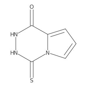 4-sulfanyl-1H,2H-pyrrolo[1,2-d][1,2,4]triazin-1-one结构式