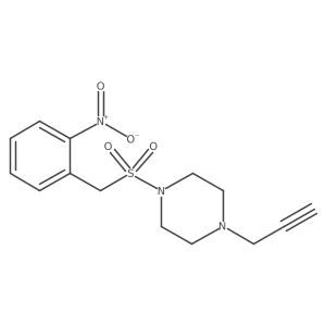 1-[(2-Nitrophenyl)methanesulfonyl]-4-(prop-2-yn-1-yl)piperazine结构式