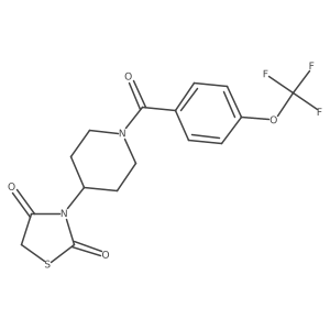 3-(1-(4-(Trifluoromethoxy)benzoyl)piperidin-4-yl)thiazolidine-2,4-dione Structure