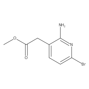 Methyl 2-amino-6-bromo-3-pyridineacetate Structure