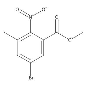 Methyl 5-bromo-3-methyl-2-nitrobenzoate Structure