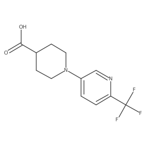 1-[6-(Trifluoromethyl)pyridin-3-yl]piperidine-4-carboxylic acid结构式