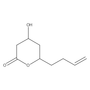 2H-Pyran-2-one, 6-(3-buten-1-yl)tetrahydro-4-hydroxy- Structure