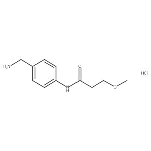 N-(4-Aminomethyl-phenyl)-3-methoxy-propionamide hydrochloride Structure