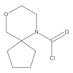 9-Oxa-6-azaspiro[4.5]decane-6-carbonyl chloride Structure