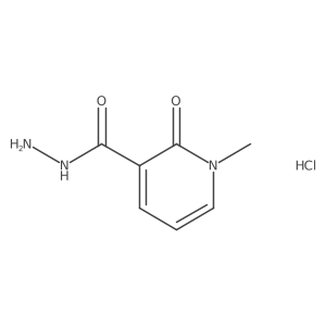 1-Methyl-2-oxo-1,2-dihydropyridine-3-carbohydrazide hydrochloride结构式