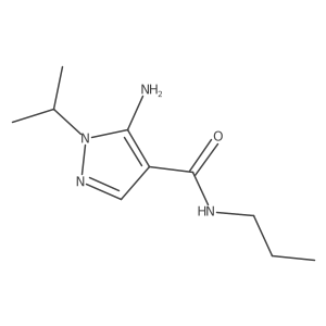 5-amino-1-propan-2-yl-N-propylpyrazole-4-carboxamide Structure
