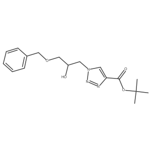 (R)-tert-butyl 1-(3-(benzyloxy)-2-hydroxypropyl)-1H-1,2,3-triazole-4-carboxylate Structure