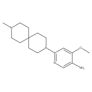 4-Methoxy-6-(9-methyl-3,9-diazaspiro[5.5]undec-3-yl)-3-pyridinamine Structure