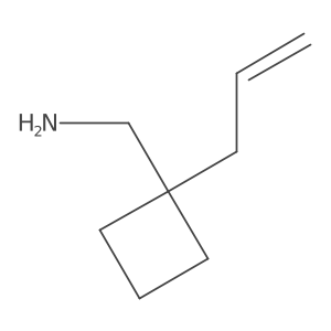 1-[1-(Prop-2-en-1-yl)cyclobutyl]methanamine Structure