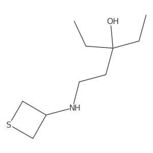 3-Ethyl-1-(thietan-3-ylamino)pentan-3-ol Structure