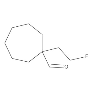 1-(2-Fluoroethyl)cycloheptane-1-carbaldehyde Structure