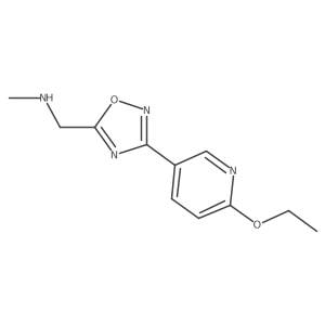 1-(3-(6-ethoxypyridin-3-yl)-1,2,4-oxadiazol-5-yl)-N-methylmethanamine结构式