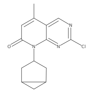 8-(Bicyclo[3.1.0]hexan-3-yl)-2-chloro-5-methylpyrido[2,3-d]pyrimidin-7(8H)-one Structure