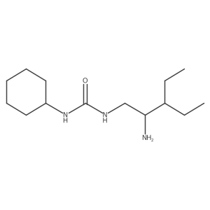3-(2-Amino-3-ethylpentyl)-1-cyclohexylurea Structure