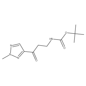 tert-butyl N-[3-(2-methyl-2H-1,2,3-triazol-4-yl)-3-oxopropyl]carbamate结构式