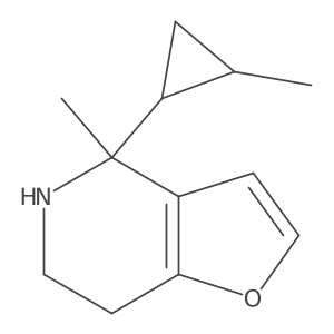 4-methyl-4-(2-methylcyclopropyl)-4H,5H,6H,7H-furo[3,2-c]pyridine结构式