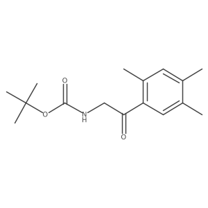 tert-butyl N-[2-oxo-2-(2,4,5-trimethylphenyl)ethyl]carbamate结构式