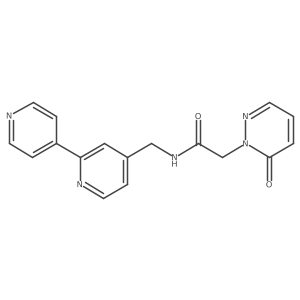 N-([2,4'-bipyridin]-4-ylmethyl)-2-(6-oxopyridazin-1(6H)-yl)acetamide结构式