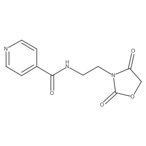 N-(2-(2,4-dioxooxazolidin-3-yl)ethyl)isonicotinamide Structure