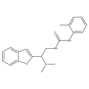 1-(2-(Benzofuran-2-yl)-2-(dimethylamino)ethyl)-3-(o-tolyl)urea结构式