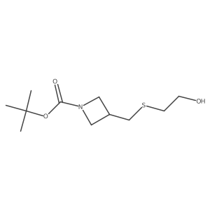 Tert-butyl 3-{[(2-hydroxyethyl)sulfanyl]methyl}azetidine-1-carboxylate Structure