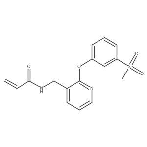 N-{[2-(3-methanesulfonylphenoxy)pyridin-3-yl]methyl}prop-2-enamide Structure