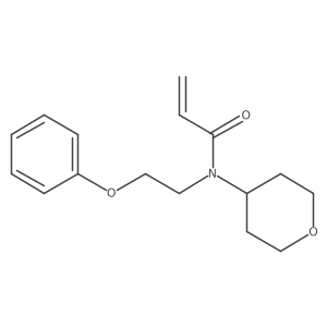 N-(oxan-4-yl)-N-(2-phenoxyethyl)prop-2-enamide结构式