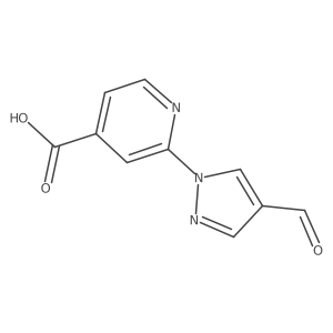 2-(4-formyl-1H-pyrazol-1-yl)pyridine-4-carboxylic acid Structure
