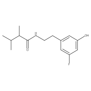 N-[2-(3-fluoro-5-hydroxyphenyl)ethyl]-2,3-dimethylbutanamide结构式