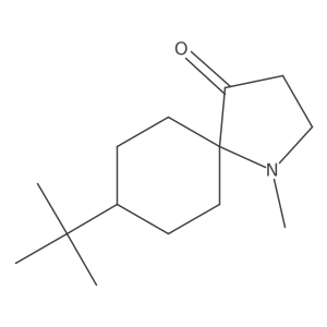 8-Tert-butyl-1-methyl-1-azaspiro[4.5]decan-4-one Structure