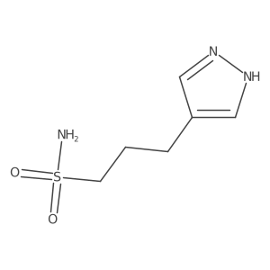 3-(1H-pyrazol-4-yl)propane-1-sulfonamide结构式