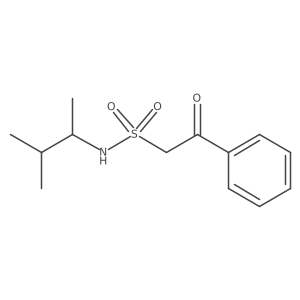 N-(3-methylbutan-2-yl)-2-oxo-2-phenylethane-1-sulfonamide结构式