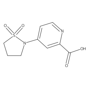 4-(1,1-Dioxo-1lambda6,2-thiazolidin-2-yl)pyridine-2-carboxylic acid Structure