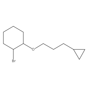 1-Bromo-2-(3-cyclopropylpropoxy)cyclohexane结构式
