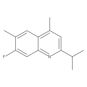 7-Fluoro-4,6-dimethyl-2-(propan-2-yl)quinoline Structure
