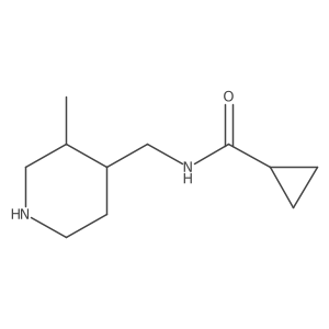 N-[(3-methylpiperidin-4-yl)methyl]cyclopropanecarboxamide Structure