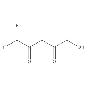 1,1-Difluoro-5-hydroxypentane-2,4-dione结构式