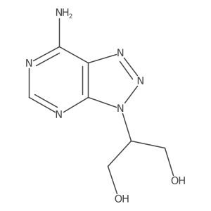 2-{7-amino-3H-[1,2,3]triazolo[4,5-d]pyrimidin-3-yl}propane-1,3-diol Structure